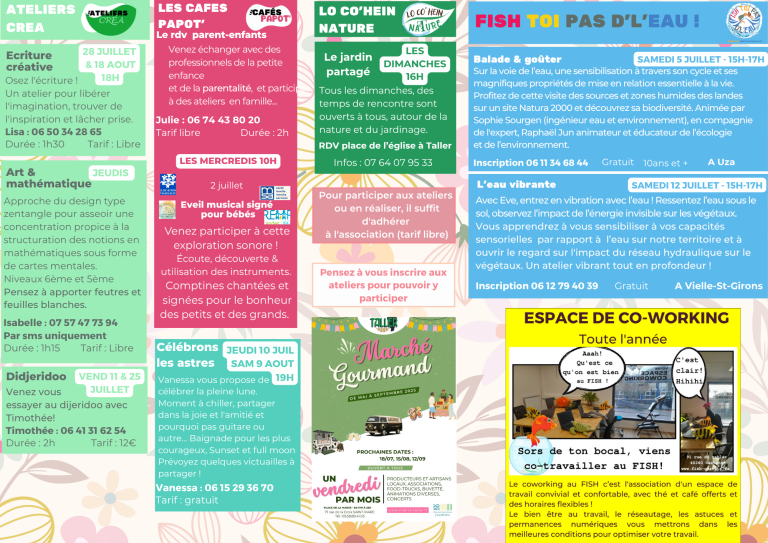 Programme de l'été 25V