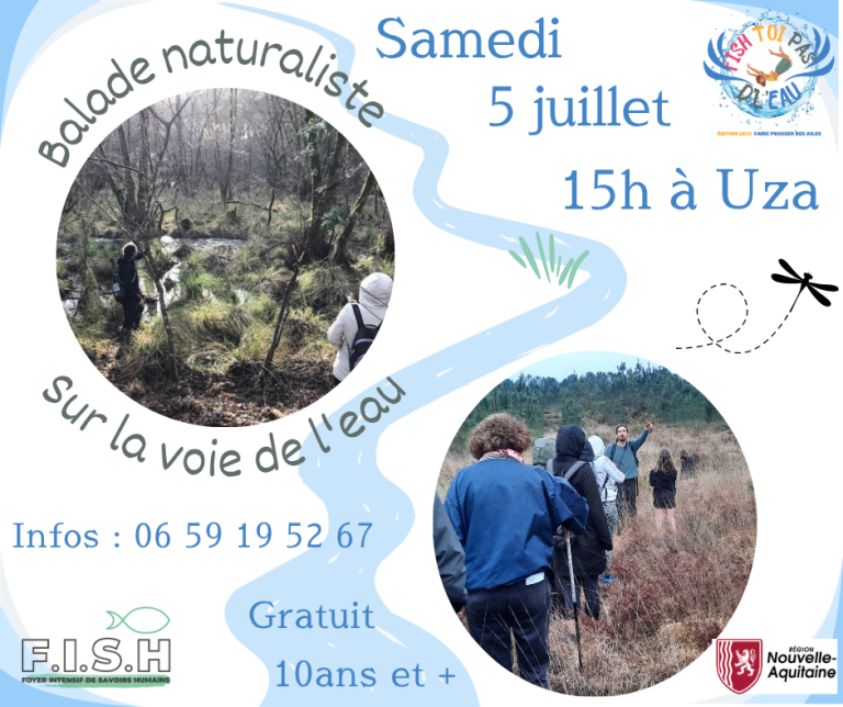 sur la voie de l'eau Uza