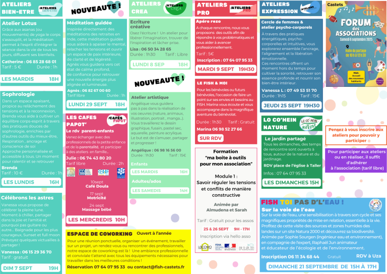 Programme de sept 25V