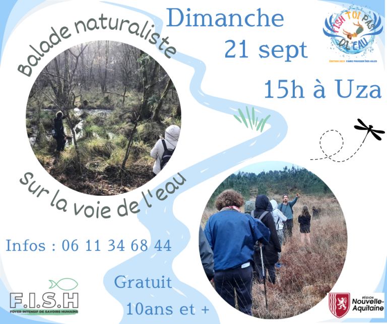sur la voie de l'eau Uza
