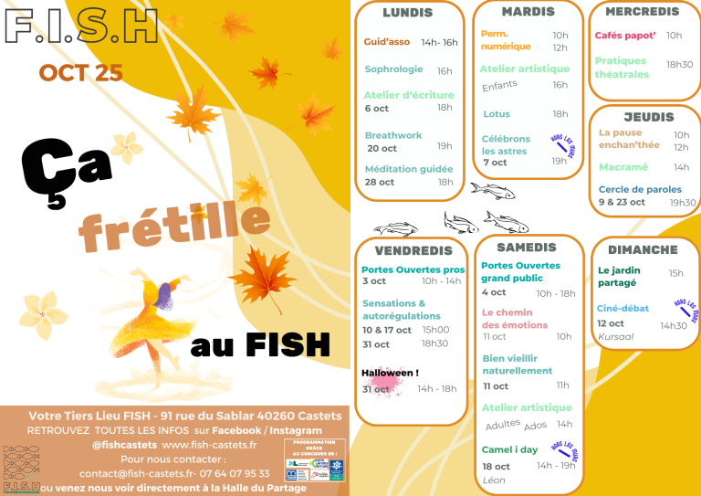 Programme oct 25R