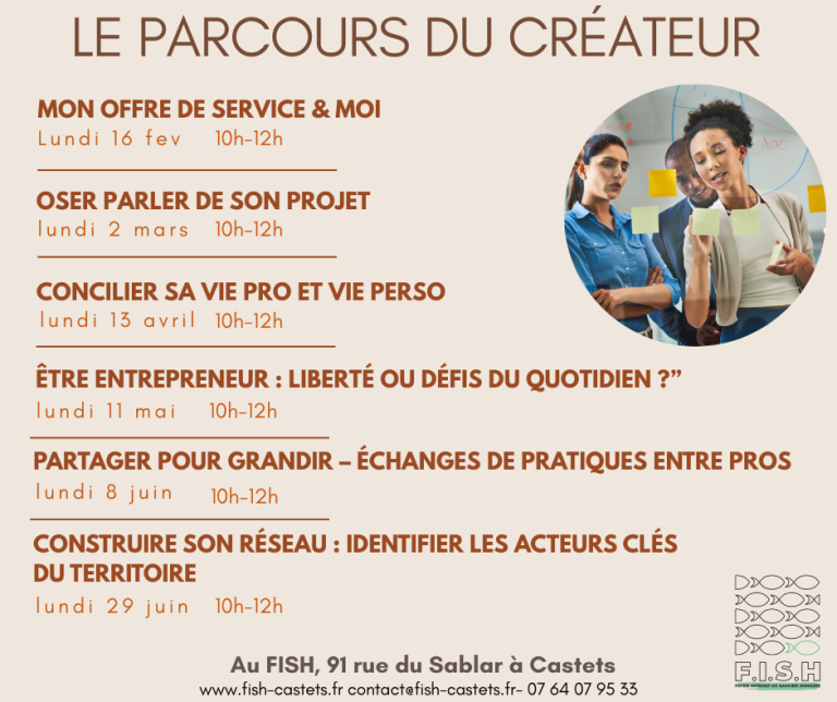 le parcours du créateur